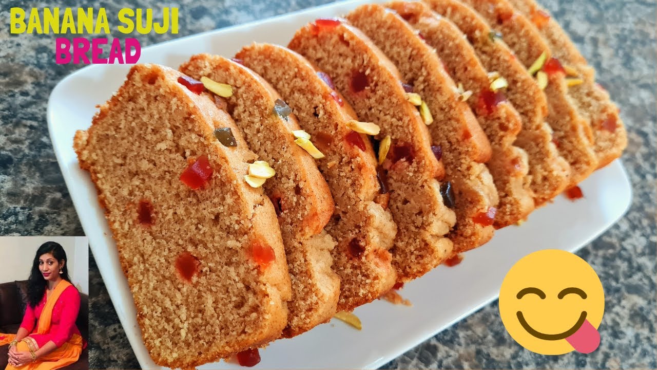 Banana Suji bread recipe| Banana cinnamon loaf bread | Healthy & Delicious Bread | Eggless Recipe Banana Suji bread recipe| Banana cinnamon loaf bread | Healthy & Delicious Bread | Eggless Recipe