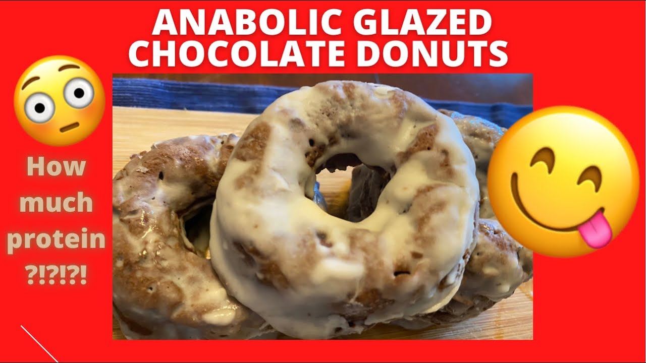 ANABOLIC CHOCOLATE GLAZED DONUTS | High Protein Low Calorie Recipe | Shredding Meal Plan Dessert ANABOLIC CHOCOLATE GLAZED DONUTS | High Protein Low Calorie Recipe | Shredding Meal Plan Dessert