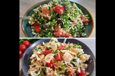2 easy + healthy salad recipes