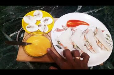 Veg Sandwich/Sandwich Recipe in Tamil/Breakfast Recipe/Healthy Sandwich