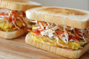 Easy and healthy breakfast cabbage toast recipe