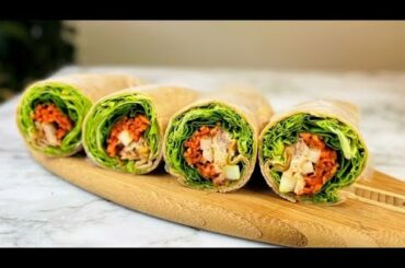 Healthy KETO Chicken Burrito | Quick Tortilla Wrap Recipe | QUICK LUNCH