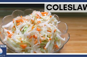 How to make COLESLAW | KFC STYLE | HEALTHY RECIPE | SALAD RECIPE | HEALTHY SALAD  BLUE ONION KITCHEN