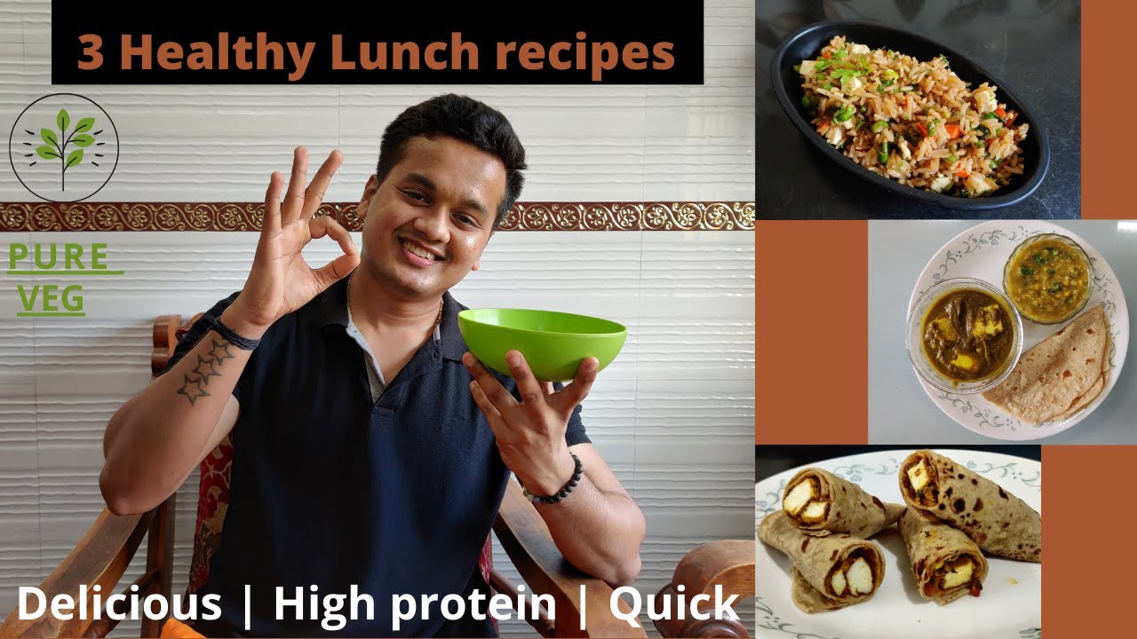 Healthy Lunch recipes | High Protein | Pure vegetarian | Easy and quick | Prasad Mandal | Healthy Lunch recipes | High Protein | Pure vegetarian | Easy and quick | Prasad Mandal |