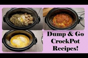DUMP AND GO CROCKPOT RECIPES | HEALTHY MEALS | QUICK AND EASY CROCKPOT RECIPES | MINIMAL INGREDIENTS
