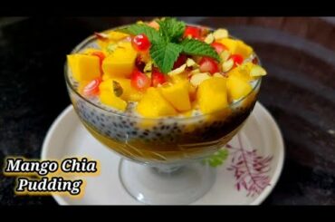 Mango- Chia Pudding | Quick low-cal Recipe #shorts