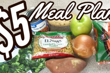 How To Eat Healthy For $5 / Healthy Meals On A Budget / Emergency Grocery Budget Meals