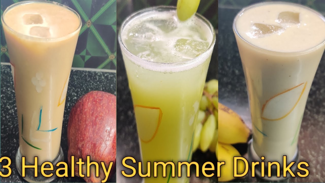 3 healthy summer drinks recipes | refreshing summer fruit juices | How to make Juices at home 3 healthy summer drinks recipes | refreshing summer fruit juices | How to make Juices at home