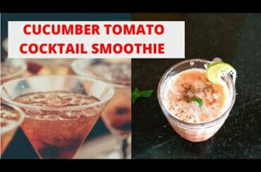 Cucumber Tomato Cocktail juice  ! Morning detox drink Recipe! Healthy #WeightLoss #shorts