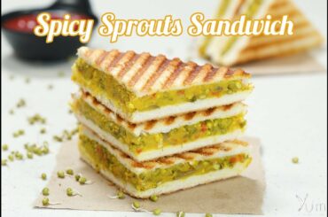 Spicy Sprouts Sandwich | Spicy Sprouts Sandwich Recipe | Sprouts Sandwich Recipe
