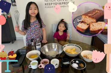 Skye and Sui: Making a Healthy Banana Bread