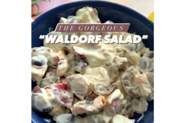WALDORF SALAD | CREAMY APPLE GRAPE SALAD | HEALTHY RECIPES #70