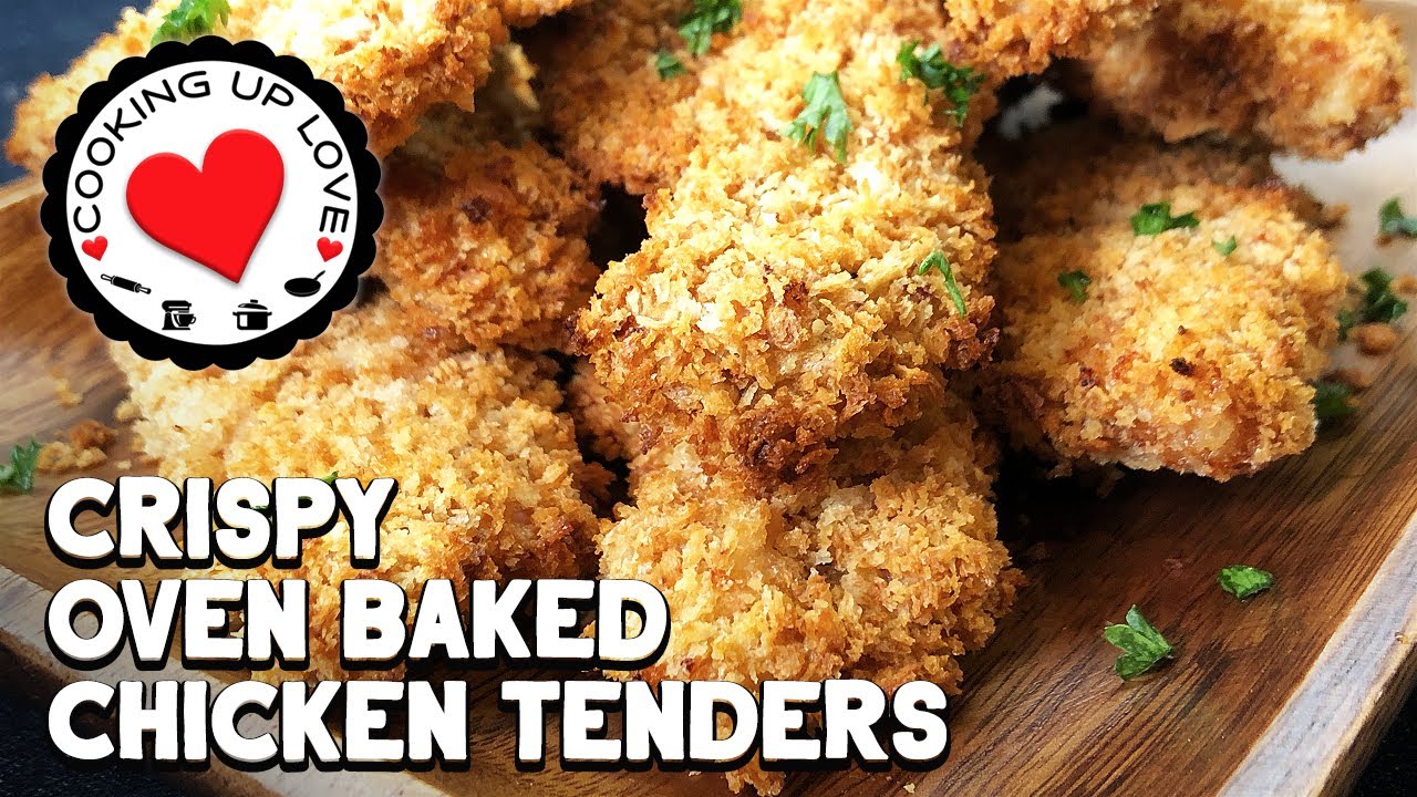 Crispy Panko Chicken Tenders | Baked Chicken Tenders Healthy Recipe | Cooking Up Love Crispy Panko Chicken Tenders | Baked Chicken Tenders Healthy Recipe | Cooking Up Love