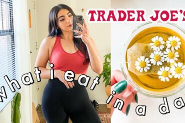 REALISTIC* WHAT I EAT |  Fast & Easy Healthy Meals, Trader Joes Haul working from home