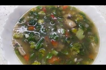 immunity booster/vitaminC rich/veg soupllAnju's cookbookll (Hindi)fiber rich/healthy recipes/vit-B,A