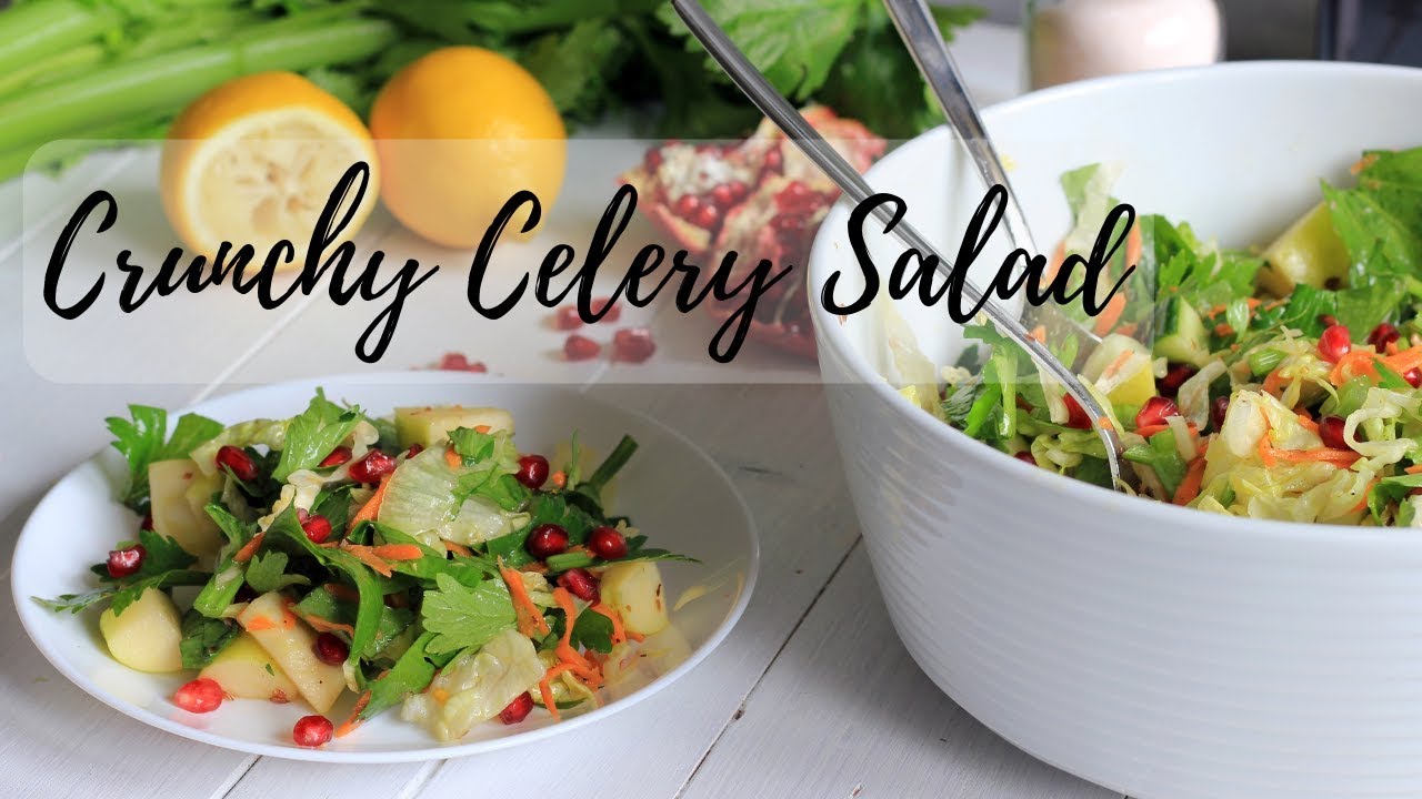 HOW TO MAKE CRUNCHY CELERY SALAD | WINTER SALAD RECIPE | INTHEKITCHENWITHELISA HOW TO MAKE CRUNCHY CELERY SALAD | WINTER SALAD RECIPE | INTHEKITCHENWITHELISA