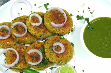 NEW RECIPE FOR WEIGHT LOSS | OATS & CHANA TIKKI | HEALTHY SNACKS RECIPE