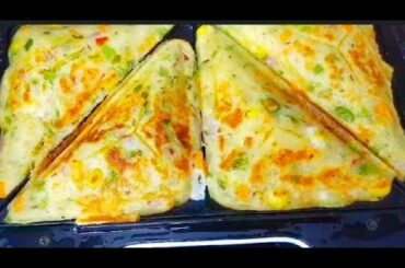 10 Minutes Breakfast No Bread Sandwich Recipe/How to Make Sandwich Without Bread/Kids FavouriteSnack