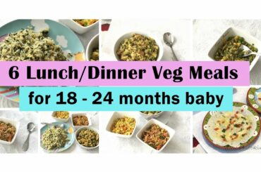 6 Veg Recipes ( for 18 - 24 months baby ) | Indian babyfood | toddler recipes |
