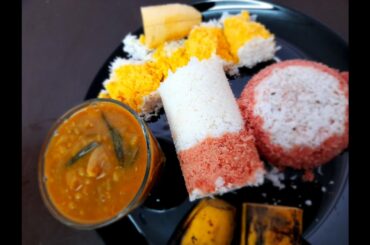 Easy healthy breakfast recipe in 10 mins Tricolour puttu beetroot puttu carrot puttu