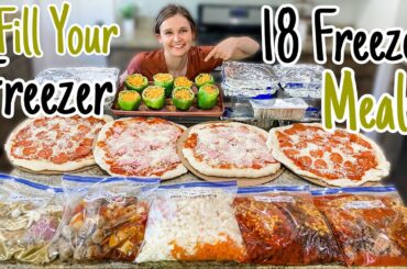 18 Easy Freezer Meals | How To MASSIVE Meal Prep | TASTY Make-Ahead Dinner Recipes | Julia Pacheco