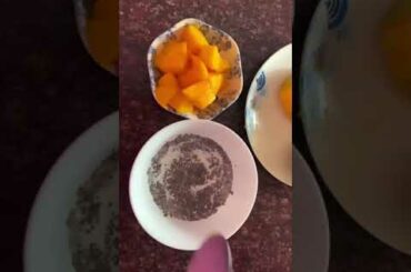 Mango chai seed pudding || healthy snack recipe | sugar-free dessert | love for mango 2021