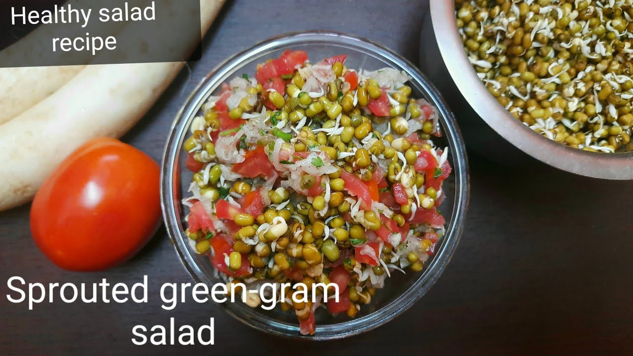 Sprouted green gram salad | How to make healthy salad recipe | Shuchi Ruchi Adugemane Sprouted green gram salad | How to make healthy salad recipe | Shuchi Ruchi Adugemane