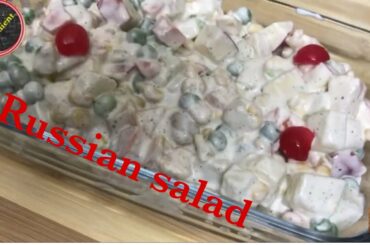 #Russiansalad #saladrecipe  RUSSIAN SALAD |Healthy salad Recipe By Food Gradient