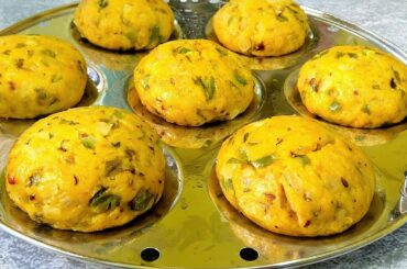 New Breakfast Recipe | Wheat flour Breakfast | Wheat Dhokla Recipe | Less Oil Healthy Breakfast  |