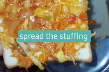 how to make  bread sandwich/ breakfast/snack/healthy  recipe