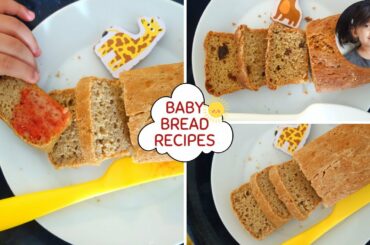 No sugar no salt bread for baby | Easy whole wheat baby bread recipes for 8 months - 2 Years +