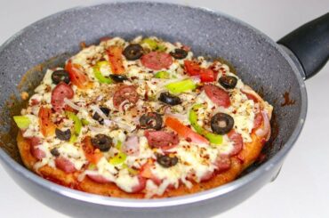 Evening Tea Time Snack Recipe | Snacks Time Recipe | Pan Pizza | Tawa Pizza Recipe #shorts