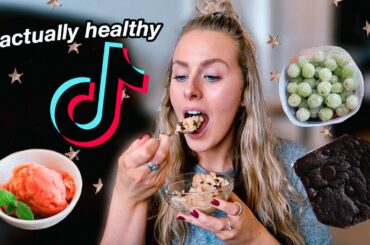 TESTING HEALTHY TikTok SNACKS