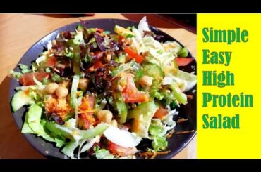Simple Easy High Protein Salad II Salad II Protein Salad II Diet Salad II Weightloss Salad II