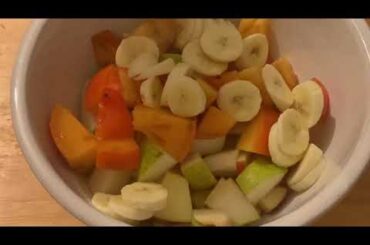 Fruit Salad | no fire no cooking quick breakfast salad | healthy breakfast recipe