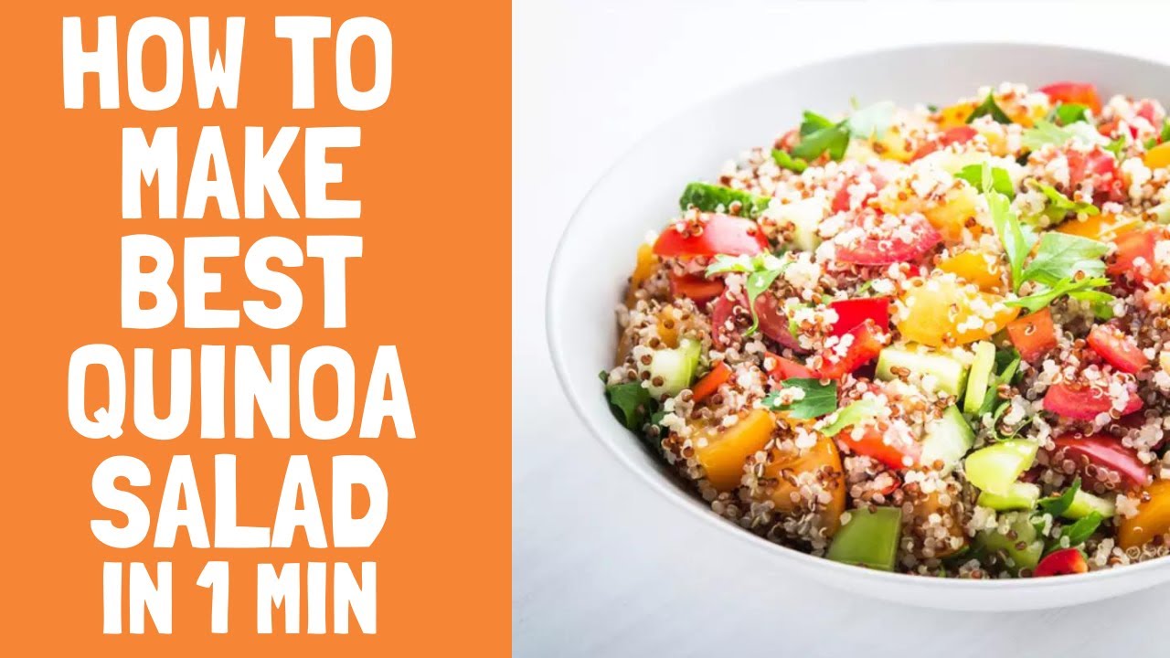 Quinoa salad recipe – Healthy Home Food in 1 min Quinoa salad recipe - Healthy Home Food in 1 min