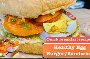 Healthy Egg Sandwich | Egg Recipe for Weight Loss | Healthy Breakfast Recipe |  Egg Burger for Kids