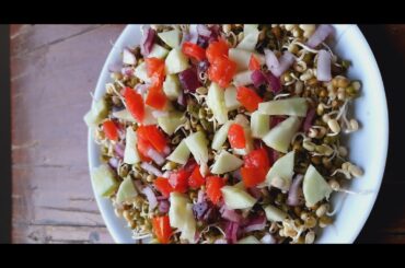 Healthy & easy protineous moong salad recipe. Simple, Easy, and Authentic Indian Recipe
