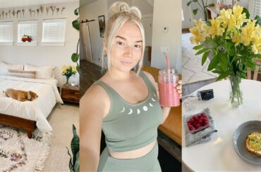 VLOG | Trader Joe's grocery haul, my fav easy lunch recipe, bedding makeover
