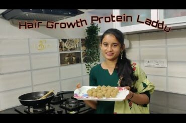 Protein Laddu|| Healthy snack|| Weight loss and Hair growth Recipe|| Easy and healthy Energy Bolls||