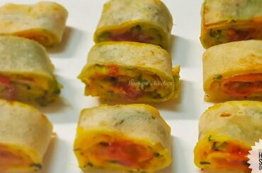 Delicious Healthy Sooji Breakfast/ Snack Recipe - Sooji and Oats Roll Recipe