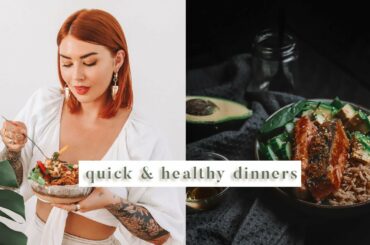 EASY 15-min dinner ideas || healthy & high protein meals