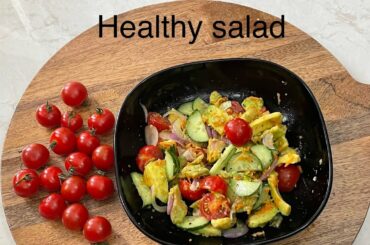 Avocado, cucumber salad//Healthy salad//easy salad recipes//Avocado recipe
