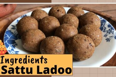 3 Ingredients Sattu Ladoo | Oil Free & Sugar Free | 2 Min Instant Healthy Snack Recipe, No cooking