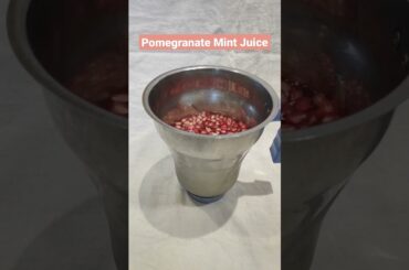 Pomegranate Mint Juice - Healthy Juice in 2 minutes - Healthy Recipes #shorts #youtubeshorts