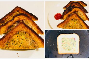 Instant snack with bread | Instant snacks at home