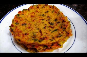 Rava Vegetables Dosa | Healthy Breakfast Recipe