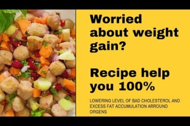 Healthy Soya Salad Recipe | Soya Chunks Salad Recipe | High Protein Salad