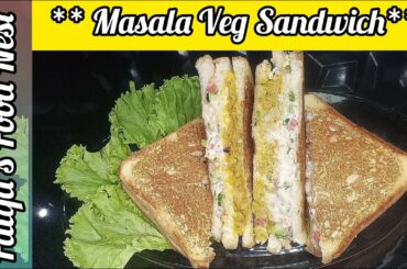 Masala Veg Sandwich | Healthy Sandwich Recipe by FFN
