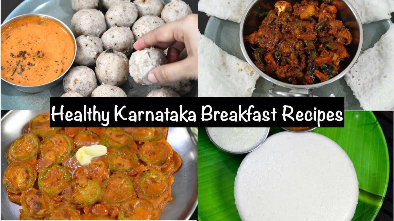 4 Karnataka Style Breakfast Recipes | healthy Karnataka style breakfasts | rice breakfast recipes 4 Karnataka Style Breakfast Recipes | healthy Karnataka style breakfasts | rice breakfast recipes